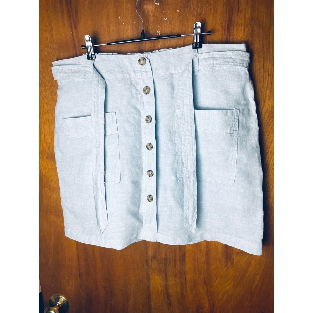 Jones Co Skort Sustainable Linen European Grown Flax Size L Mini Skirt Lagenlook